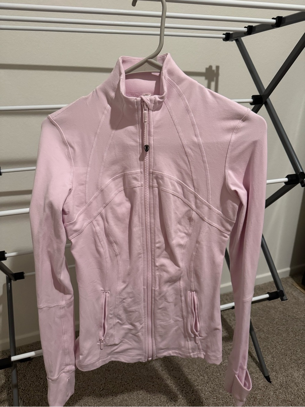 lululemon athletica Pale Pink Full-Zip Bomber Jacket
